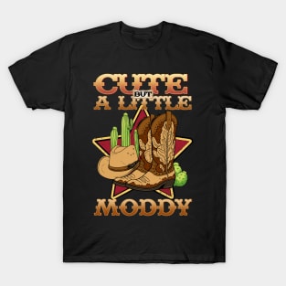 Cute But A Little Moody I Equestrian Pony Horse Fan T-Shirt